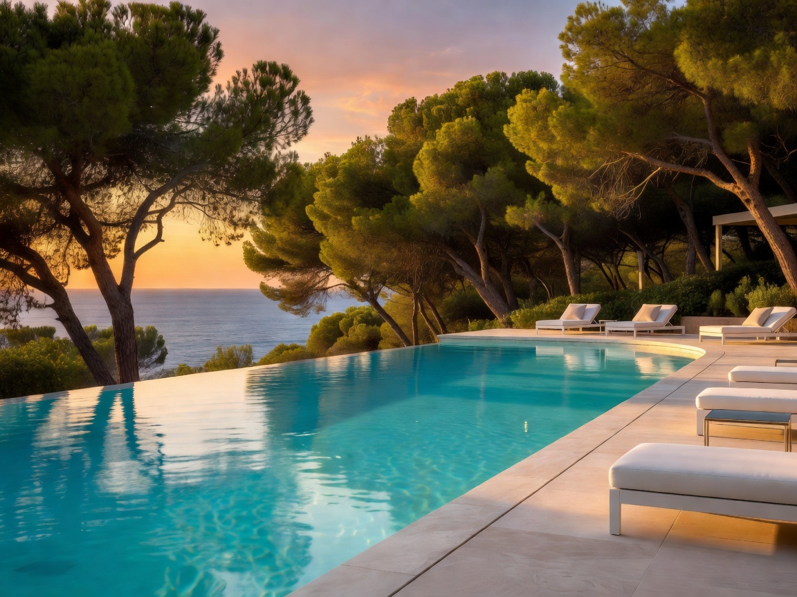Son Fuster Pine Bay Resort Mallorca luxury infinity pool surrounded by pine groves and the sea